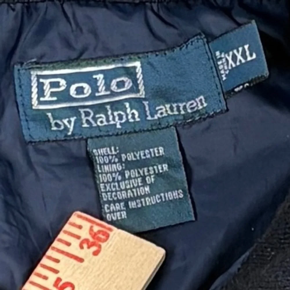Polo Ralph Lauren Pack Hooded Windbreaker Jacket Mens‎ XXL Navy Blue VTG